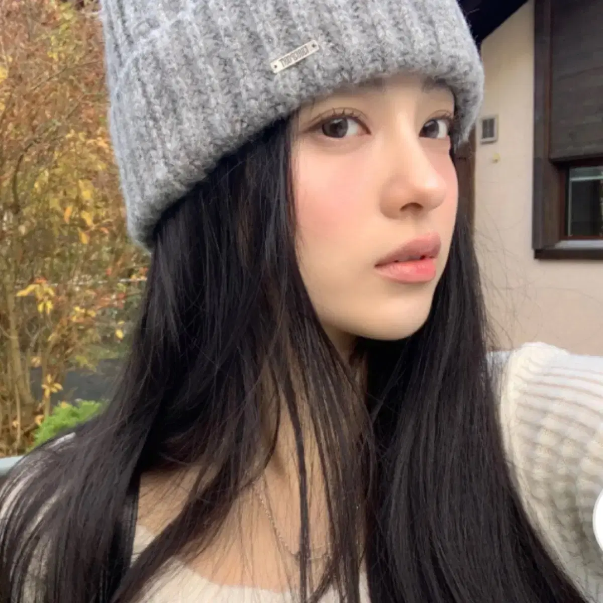 카키포인트 _ Ribbed Beanie (gray)